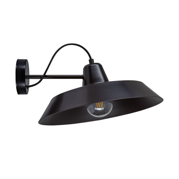 Lampada da parete nera Cinco - Sotto Luce