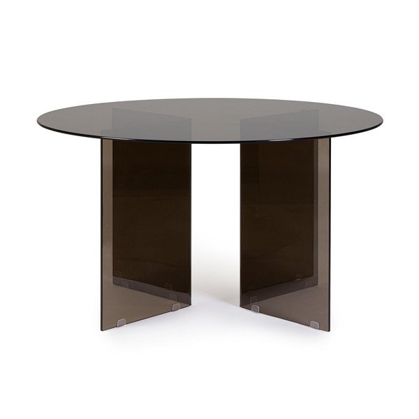 Tavolo da pranzo rotondo in vetro ø 130 cm Iride – Bizzotto-image-1