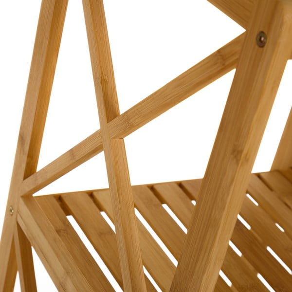 Mensola da bagno in bambù colore naturale 33x119 cm - Casa Selección-image-3