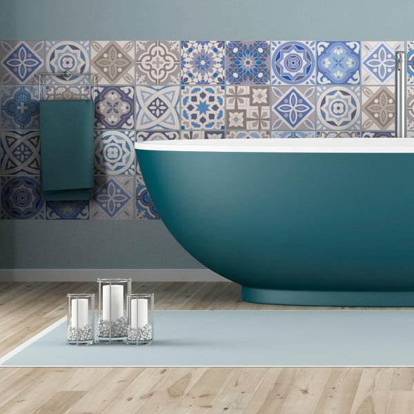 Set di 24 adesivi murali decorativi, 20 x 20 cm Honduras - Ambiance-image-1