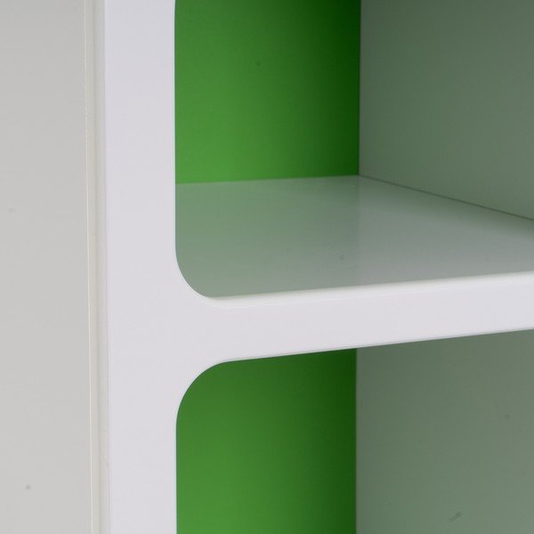 Libreria bianco-verde 40x100 cm - Casa Selección-image-4