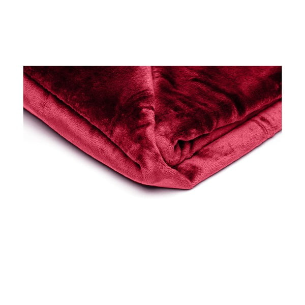 Coperta in microplus rosso borgogna , 150 x 200 cm - My House-image-1