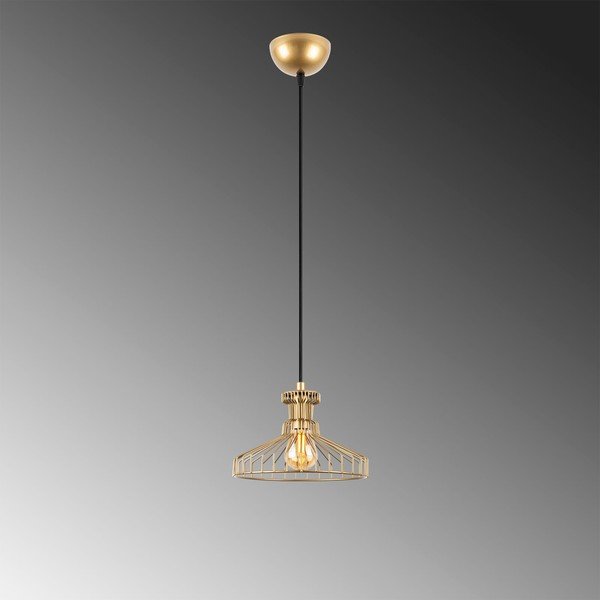 Lampada a sospensione color oro con paralume in metallo ø 23 cm Events - Opviq lights-image-4