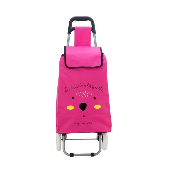 Borsa spesa rosa con ruote Lulucastagnette Cosette, 37 l - LULUCASTAGNETTE