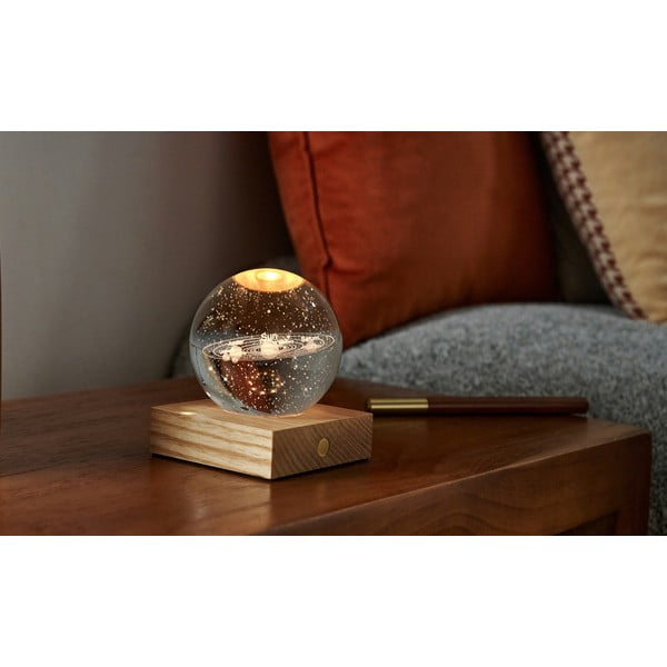 Decorazione luminosa marrone scuro con ricarica USB Amber – Gingko-image-3