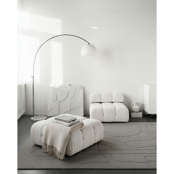 Tappeto in lana grigio 200x300 cm Morphic - Agnella-image-1