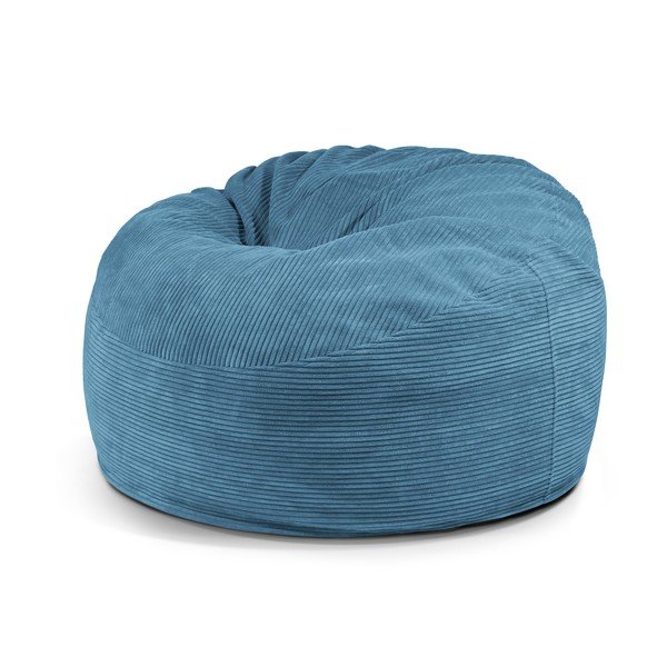 Puof a sacco blu con rivestimento in velluto a coste Om 110 – SLOWDOWN