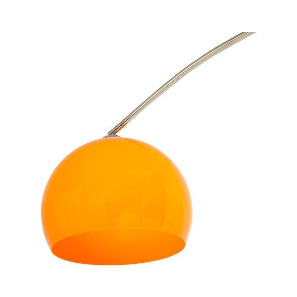 Lampada da terra con paralume arancione e base in marmo Loft - Kokoon-image-4