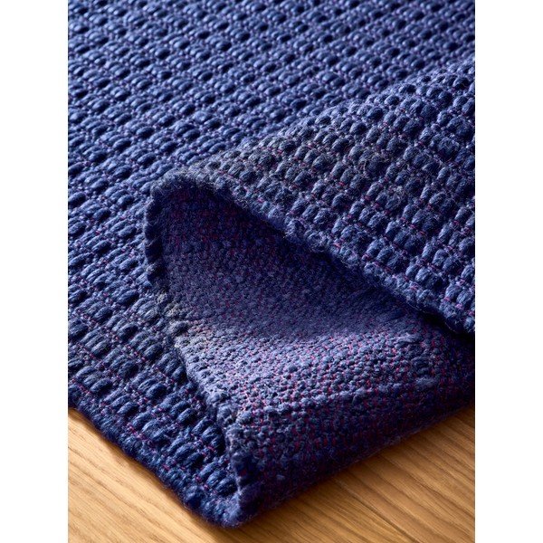 Tappeto blu tessuto a mano 200x290 cm Kai – MADE-image-2