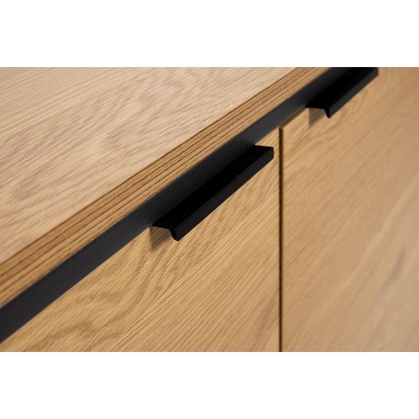 Cassettiera di colore naturale con effetto rovere 104,5x80x45 cm Cesura – Unique Furniture-image-4