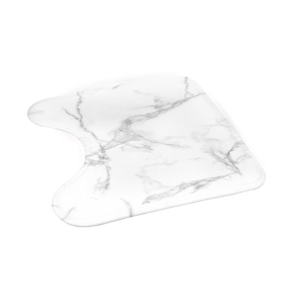 Tappetino per il bagno bianco e grigio per WC 45x45 cm Marbre – douceur d'intérieur-image-3