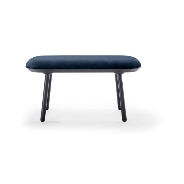Panchina in velluto blu e nero, 100 cm Naïve - EMKO-image-2