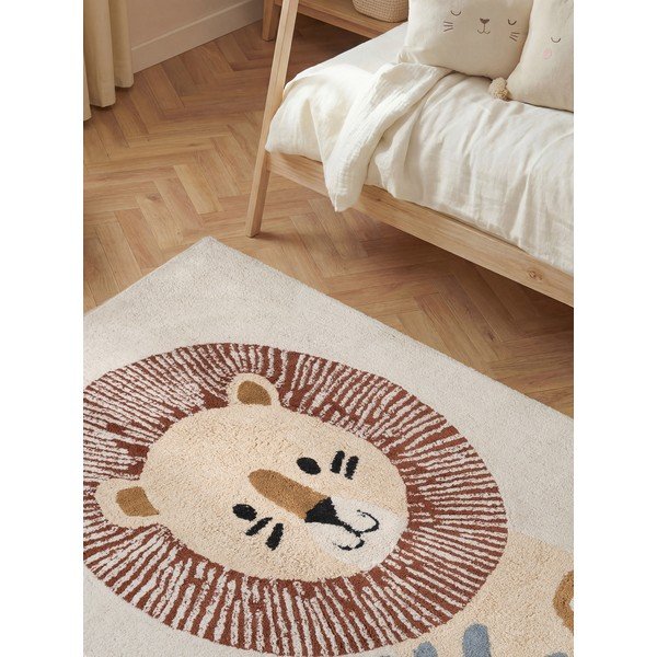 Tappeto per bambini color crema in cotone lavabile/tessuto a mano 140x200 cm Snuggle Leander – Hanse Home-image-2