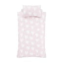 Set copripiumino e federa da bambini rosa in flanella per letto matrimoniale 200x200 cm Hearts – Catherine Lansfield