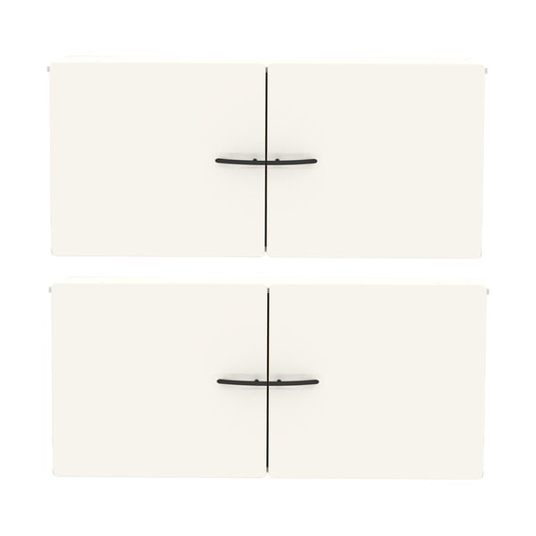 Componente bianco con porta 2 pezzi 80x36 cm Dakota - Tenzo-image-1