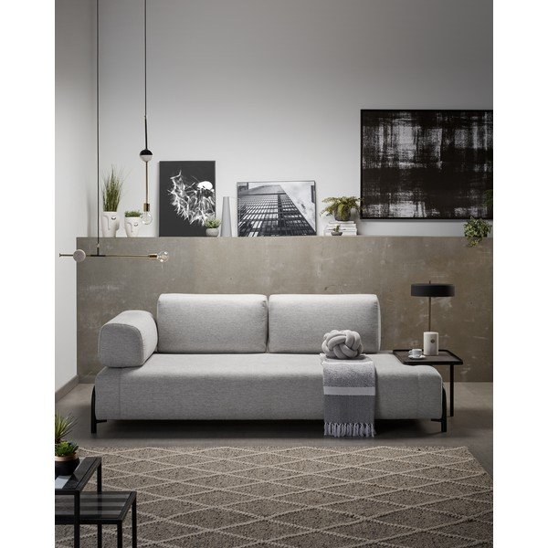 Šedý polštář La Forma Rienzi-image-3