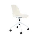 Sedia da ufficio bianca in imbottito Albert Kuip – Zuiver