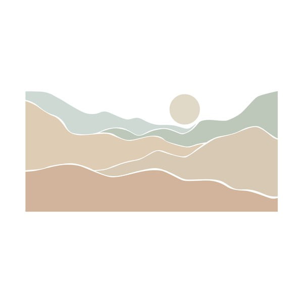 Adesivo da parete 250x200 cm Desert Sunrise - Ambiance-image-2