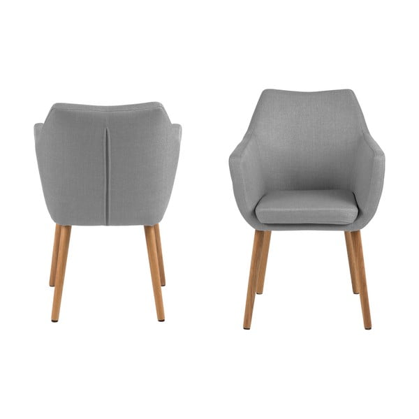 Poltrona grigio chiaro Nora - Actona-image-4