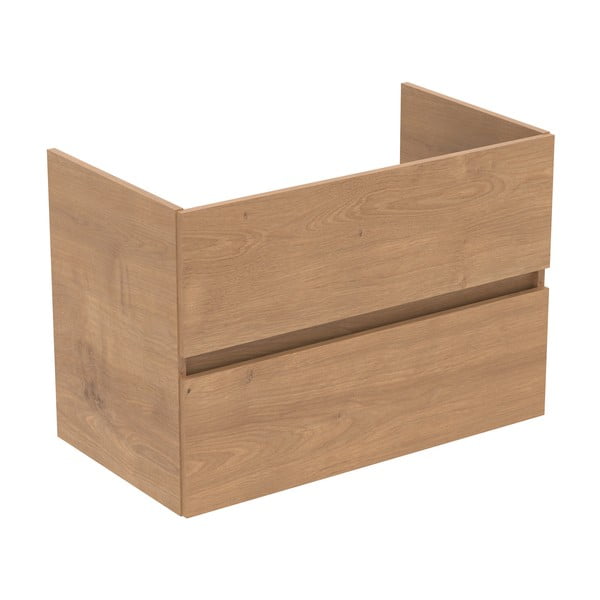 Mobile a sospensione per sottolavabo in rovere naturale 80x55 cm Eurovit+ - Ideal Standard-image-2