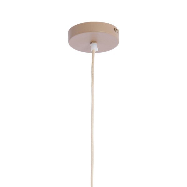 Lampadario di colore naturale con paralume in tessuto Pasto – Light & Living-image-2