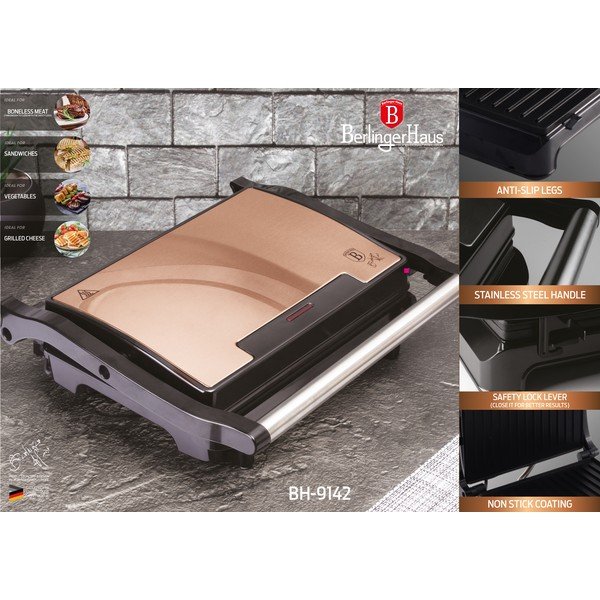 Contatto grill Rosegold Metallic Line - BerlingerHaus-image-1