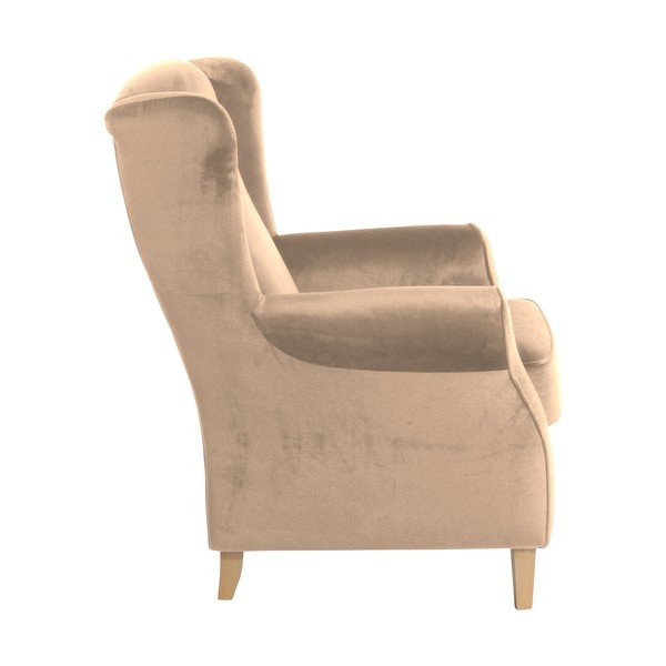 Poltrona marrone Velour Sand Lorris - Max Winzer-image-3