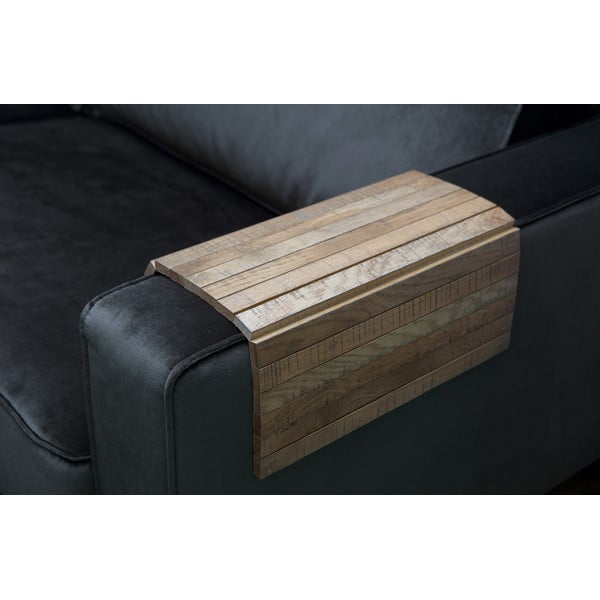 Bracciolo in legno marrone per divano - WOOOD