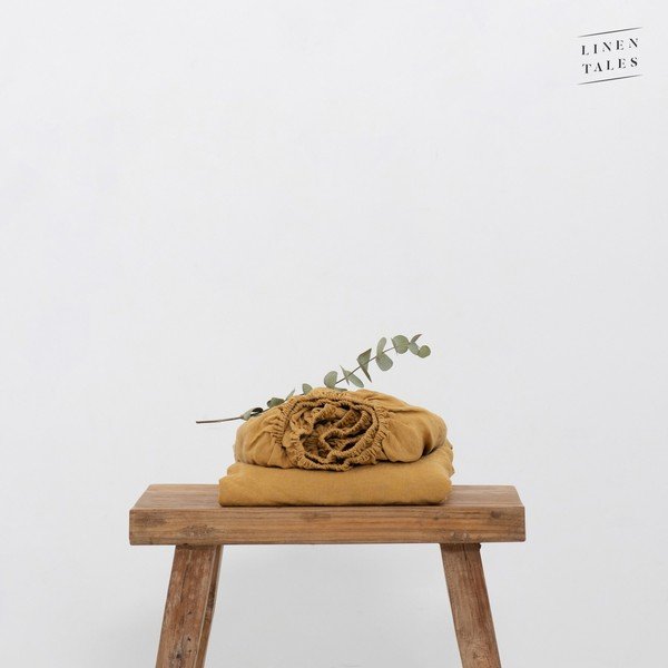 Foglio di fibra di canapa giallo 200x200 cm - Linen Tales