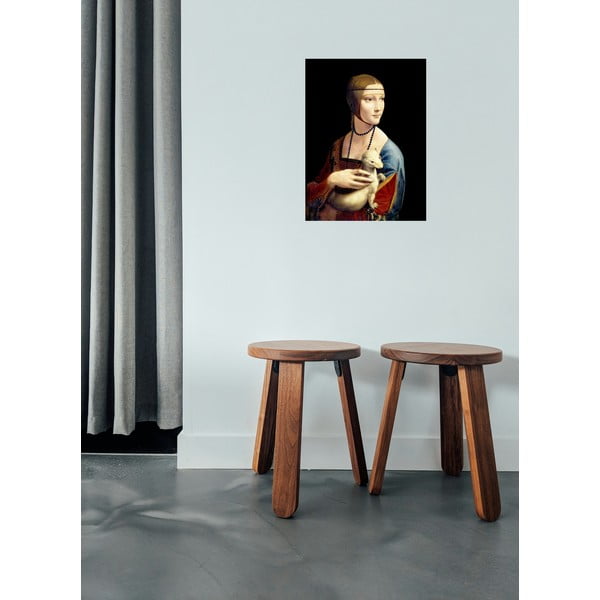 Dipinto - riproduzione 30x40 cm Lady with an Ermine, Leonardo Da Vinci - Fedkolor-image-1