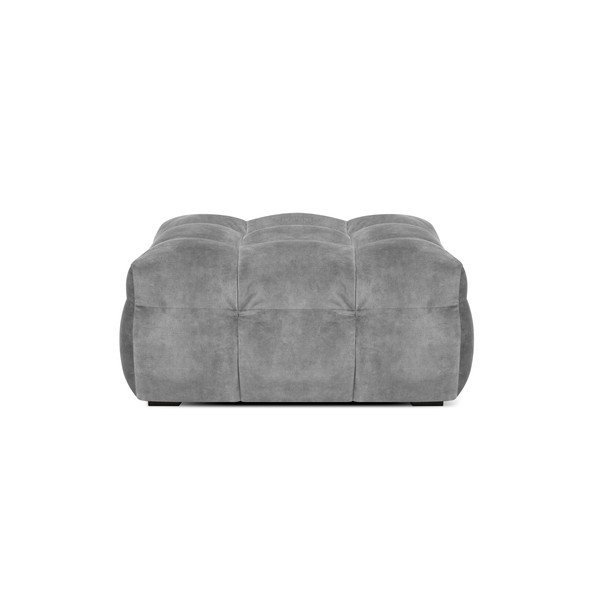 Pouf in velluto grigio Vesta - Windsor & Co Sofas-image-3