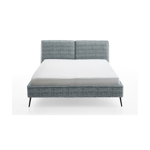 Letto matrimoniale imbottito blu rete non inclusa 160x200 cm Infinity – Meise Möbel-image-4