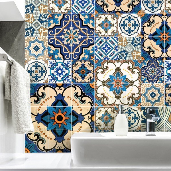 Set di 60 adesivi murali decorativi, 15 x 15 cm Toundra - Ambiance-image-4