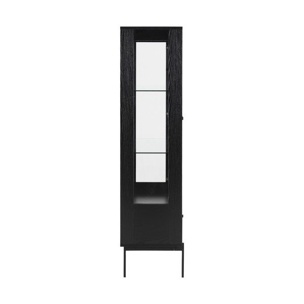 Vetrina nera effetto frassino 75x152 cm Angus - Actona-image-4