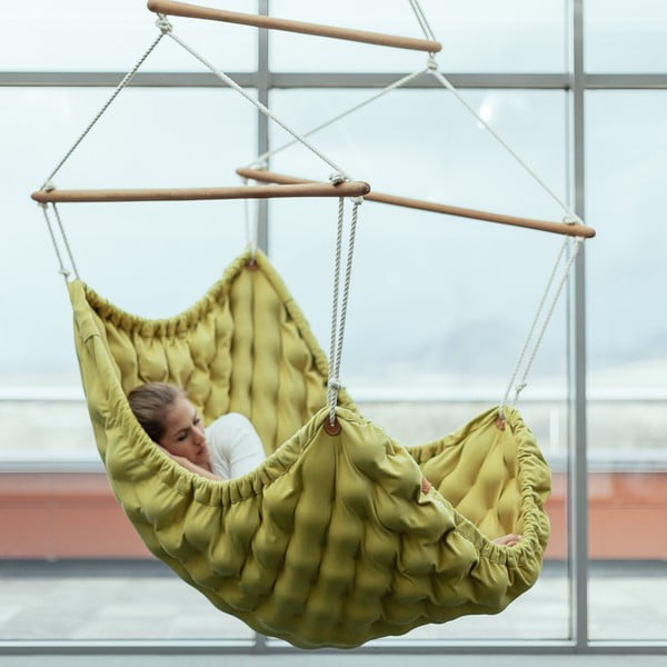 Sedia a dondolo per interni viola Swingy In - Linda Vrňáková-image-1