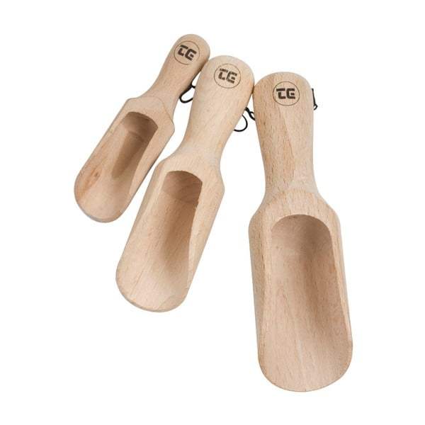 Set di 3 misurini da cucina in legno di faggio - T&G Woodware