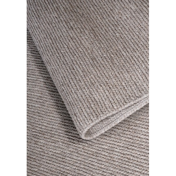 Passatoia marrone chiaro in lana tessuta a mano 80x200 cm Francois - Villeroy&Boch-image-3