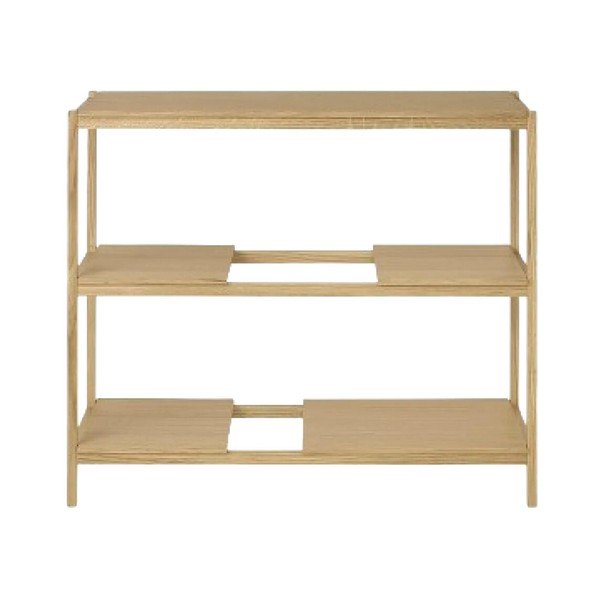 Scaffale di colore naturale con effetto rovere 105x92x40 cm Sukoya – Blomus