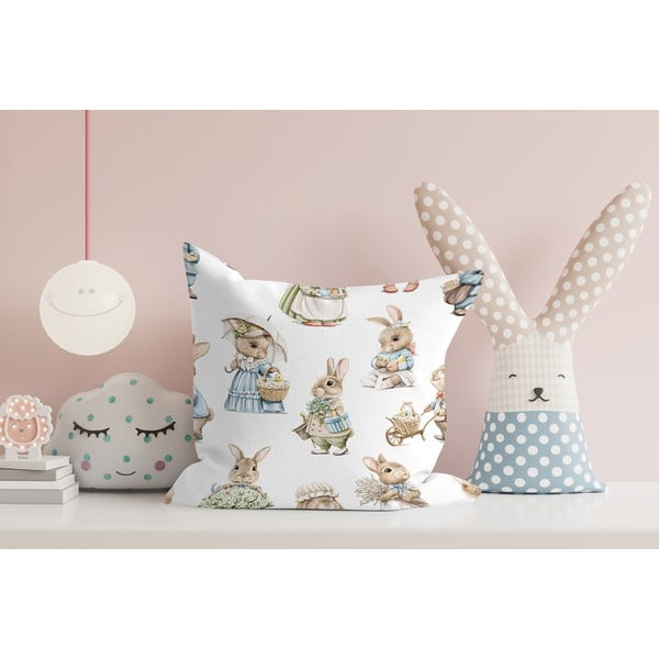 Federa con motivo pasquale 43x43 cm - Mila Home-image-2