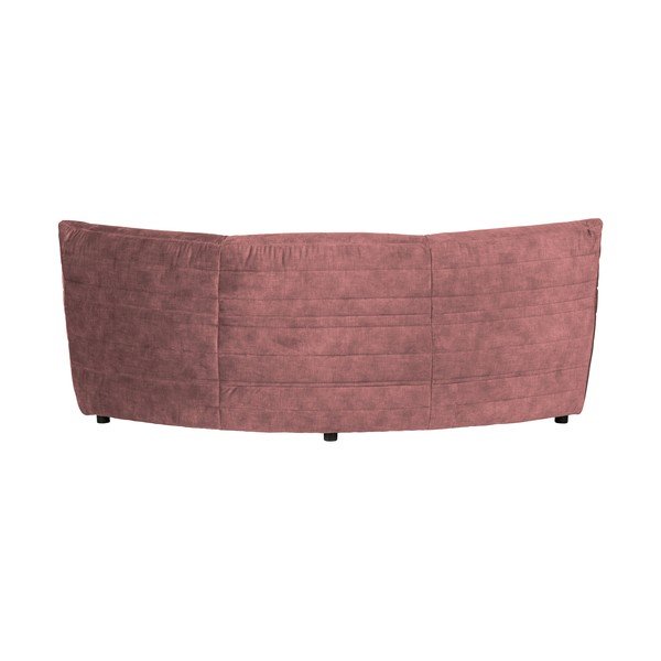 Divano angolare variabile in velluto rosa chiaro Bag - WOOOD-image-3