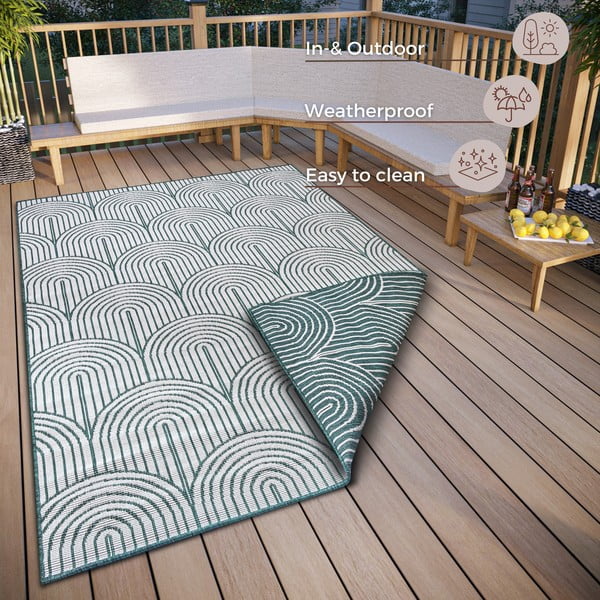 Tappeto verde per esterni 120x170 cm Pangli Green - Hanse Home-image-3