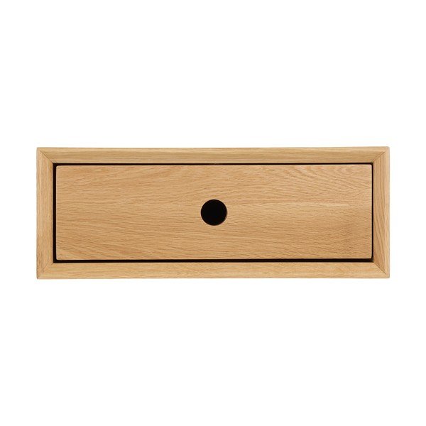 Mensola colore naturale chiaro in rovere massiccio 40 cm Luzern – House Nordic-image-3