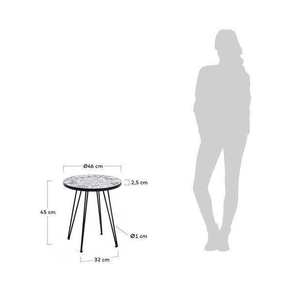 Tavolino Oswalda, ø 46 cm - La Forma-image-2