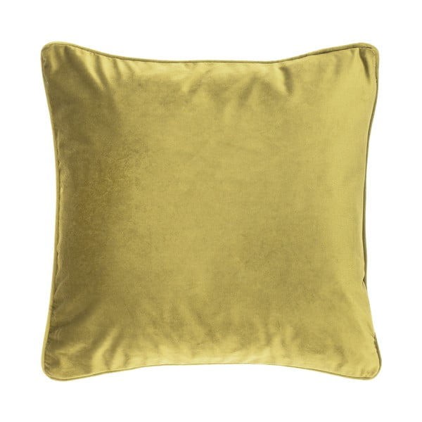 Cuscino vellutato verde e giallo, 45 x 45 cm - Tiseco Home Studio