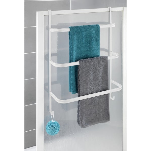 Portasciugamano da appendere bianco opaco in acciaio Irpinia – Wenko-image-1