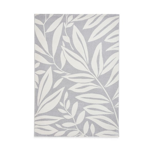 Tappeto in grigio chiaro 120x170 cm Sorral Leaves  – Catherine Lansfield