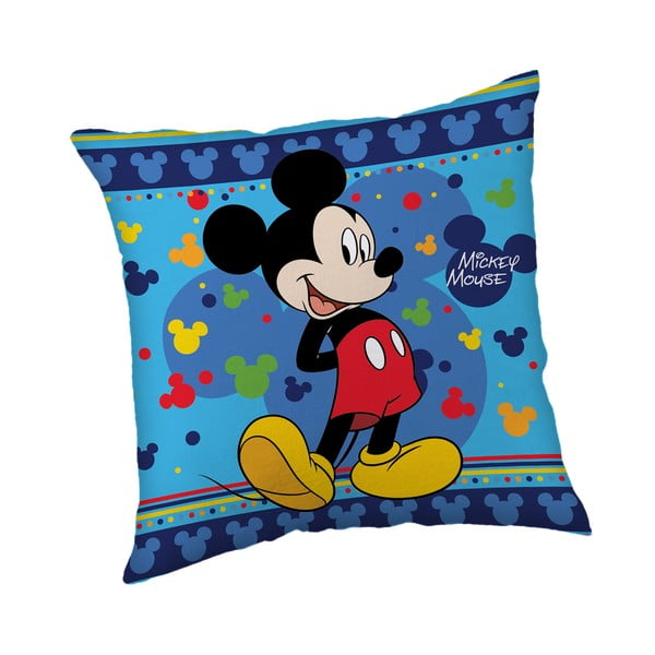 Cuscino per bambini in vello 40x40 cm Mickey "Blue" – Jerry Fabrics