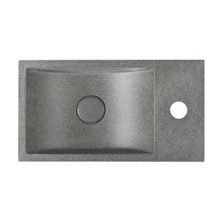 Lavabo in grigio scuro in calcestruzzo 40x22 cm Crest – Sapho