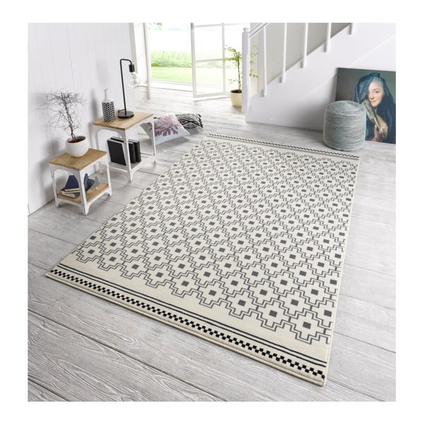 Tappeto bianco e nero , 70 x 140 cm Cubic - Zala Living-image-3