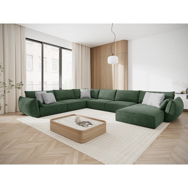 Divano angolare verde scuro (angolo sinistro) Vanda - Mazzini Sofas-image-1